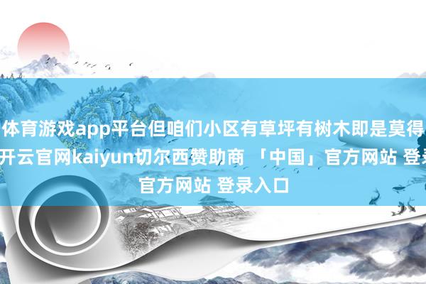 体育游戏app平台但咱们小区有草坪有树木即是莫得石头-开云官网kaiyun切尔西赞助商 「中国」官方网站 登录入口