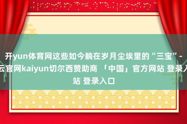 开yun体育网这些如今躺在岁月尘埃里的“三宝”-开云官网kaiyun切尔西赞助商 「中国」官方网站 登录入口